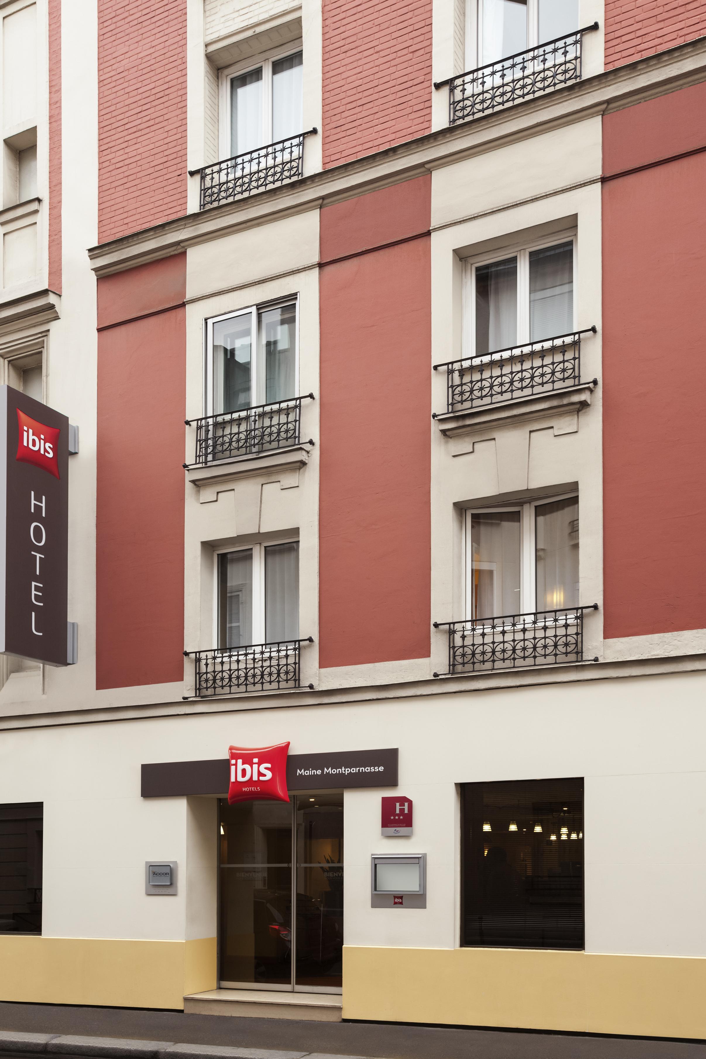 Ibis Maine Montparnasse Hotell Paris Exteriör bild